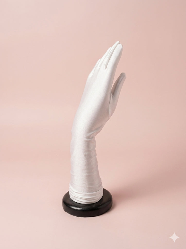 Guante largo (Blanco)